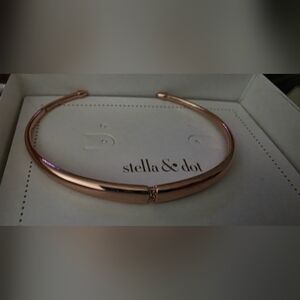 Stella & Dot Pave Inset Rose Gold Cuff
